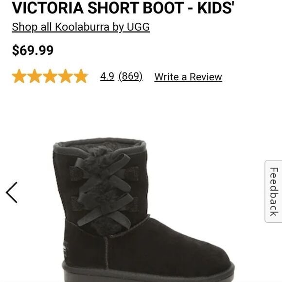 Koolaburra by UGG® Kids Victoria Short Boots - Picture 10 of 10